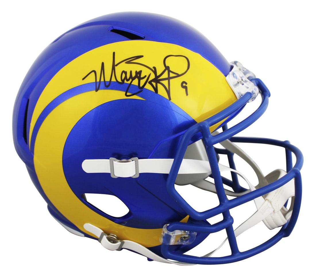 Riddell Speed Replica Helmet Signed by Matthew Stafford Rams BAS Witnessed (1 of 3)