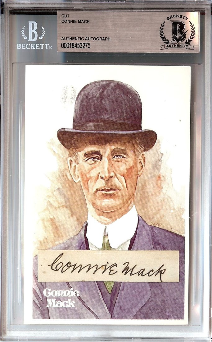 Connie Mack Autographed Cut Signature with JSA Authentication (1 of 2)