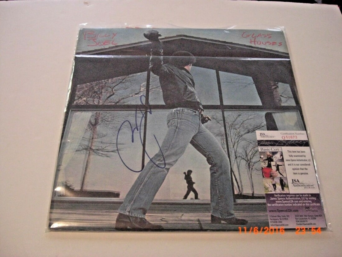 Signed Glass Houses Album by Billy Joel with JSA COA (1 of 1)