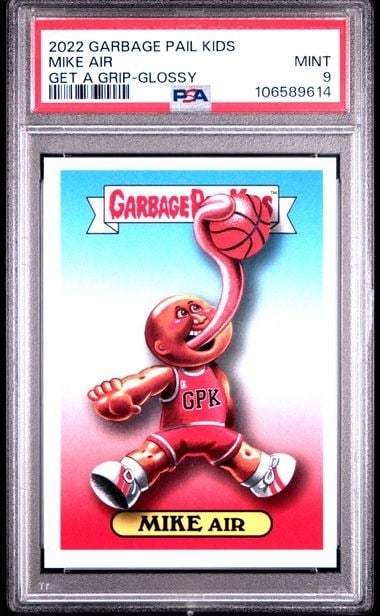 2022 Garbage Pail Kids Get A Grip Glossy Mike Air PSA 9 Card (1 of 2)