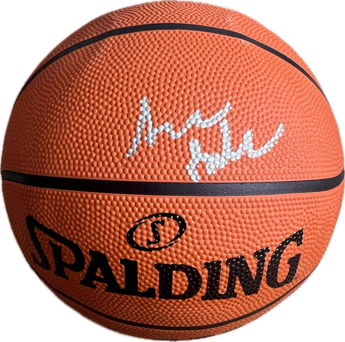 PSA DNA authenticated Spalding basketball signed by Steve Ballmer (1 of 2)