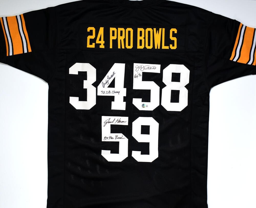 Pittsburgh Steelers Football Jersey Signed by Lambert Ham Russell Beckett Holo (1 of 10)