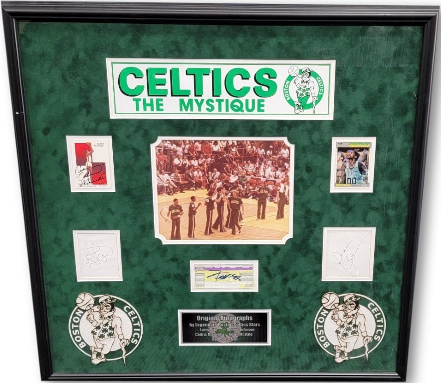 Boston Celtics Legends Autographed Framed Photo Beckett Certified (1 of 6)