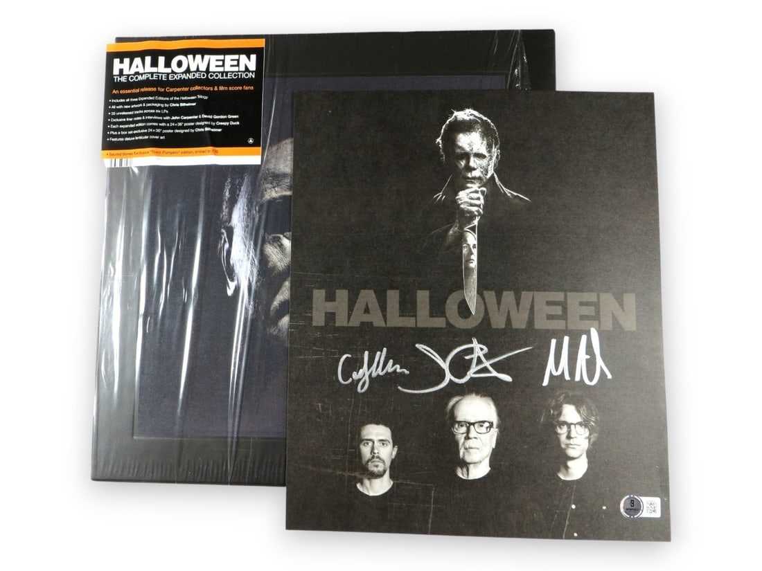 Album Insert Signed by John Carpenter Cody Carpenter Daniel Davies Beckett Authenticated (1 of 3)