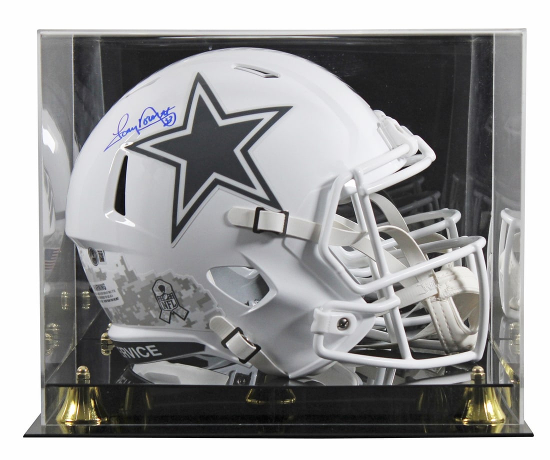 Tony Dorsett Autographed Dallas Cowboys Full Size Helmet BAS Authenticated: Tony Dorsett Autographed Dallas Cowboys Full Size Helmet BAS Authenticated This is an original, autographed Dallas Cowboys Tony Dorsett signed full-size Speed replica helmet. The helmet is part of the