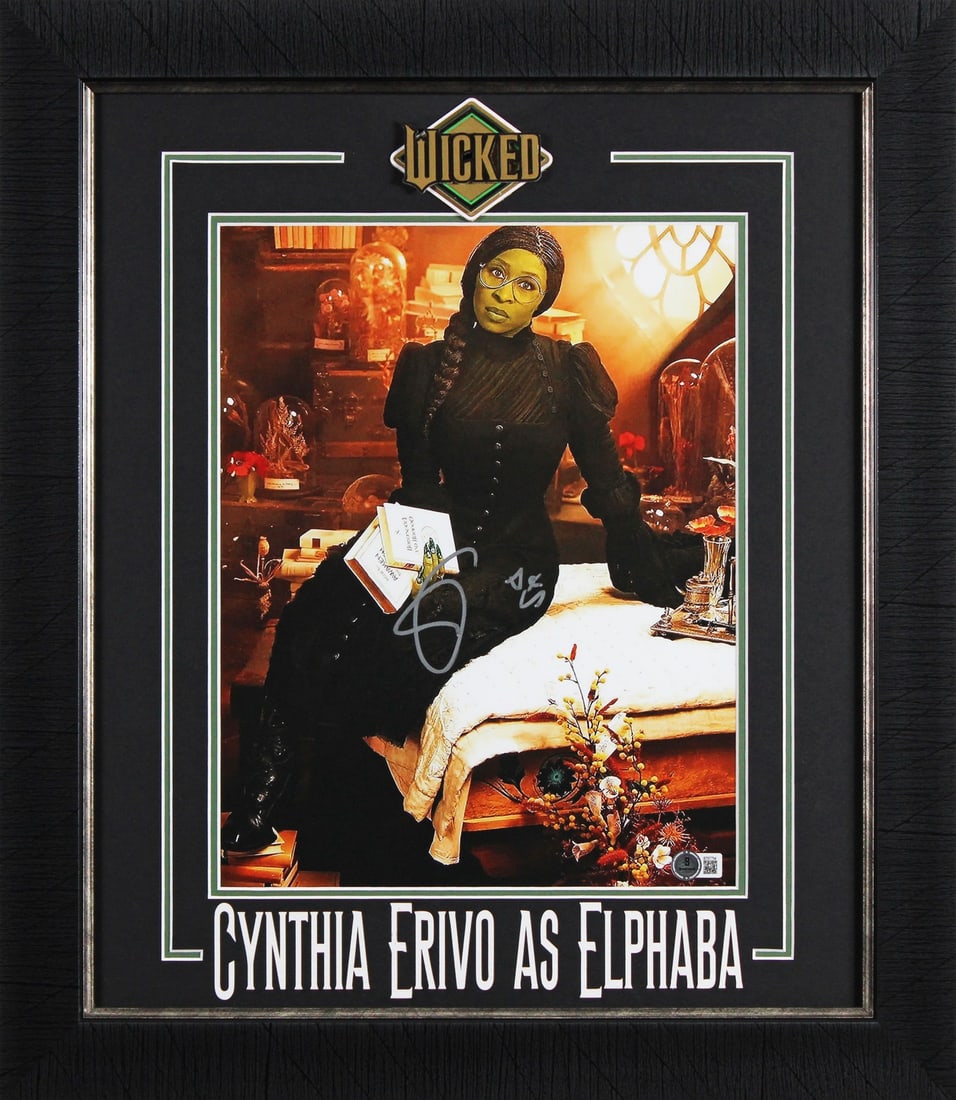 Cynthia Erivo Wicked Signed 11x14 Photo Framed BAS Authenticated (1 of 2)