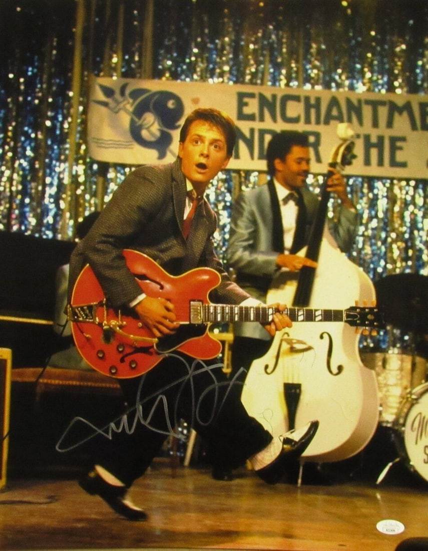 Michael J Fox Autographed 16x20 Back to the Future Photo JSA Certified (1 of 3)