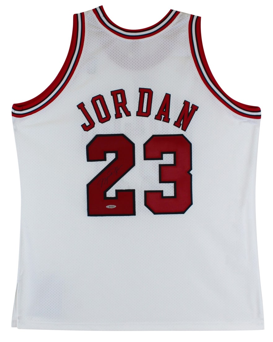 Michael Jordan signed Bulls 1997-98 Mitchell Ness authentic jersey UDA (1 of 4)
