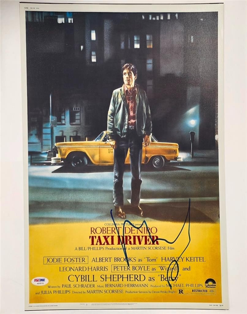 PSA Authenticated Robert De Niro Taxi Driver Signed 12x18 Photograph (1 of 5)