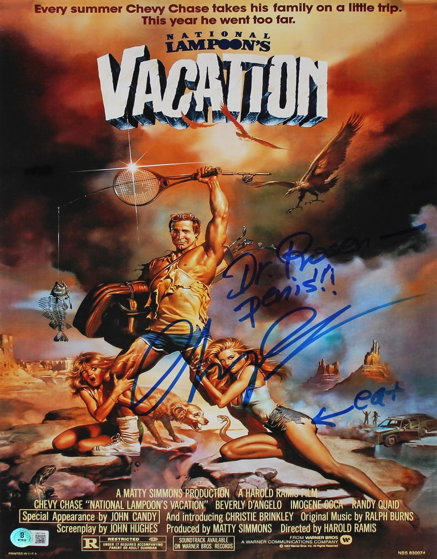 12x18 Photograph Signed by Chevy Chase National Lampoon's Vacation Beckett Authenticated (1 of 3)