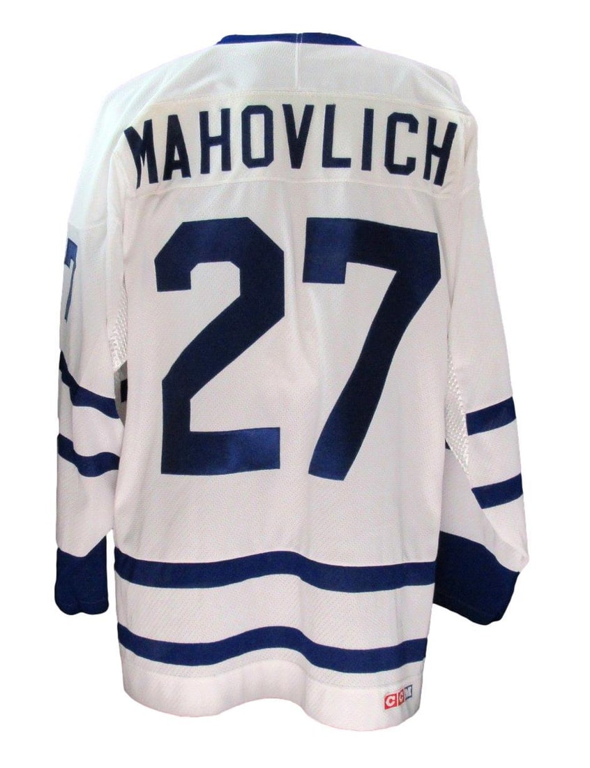 Signed Frank Mahovlich CCM White Hockey Jersey JSA (1 of 7)