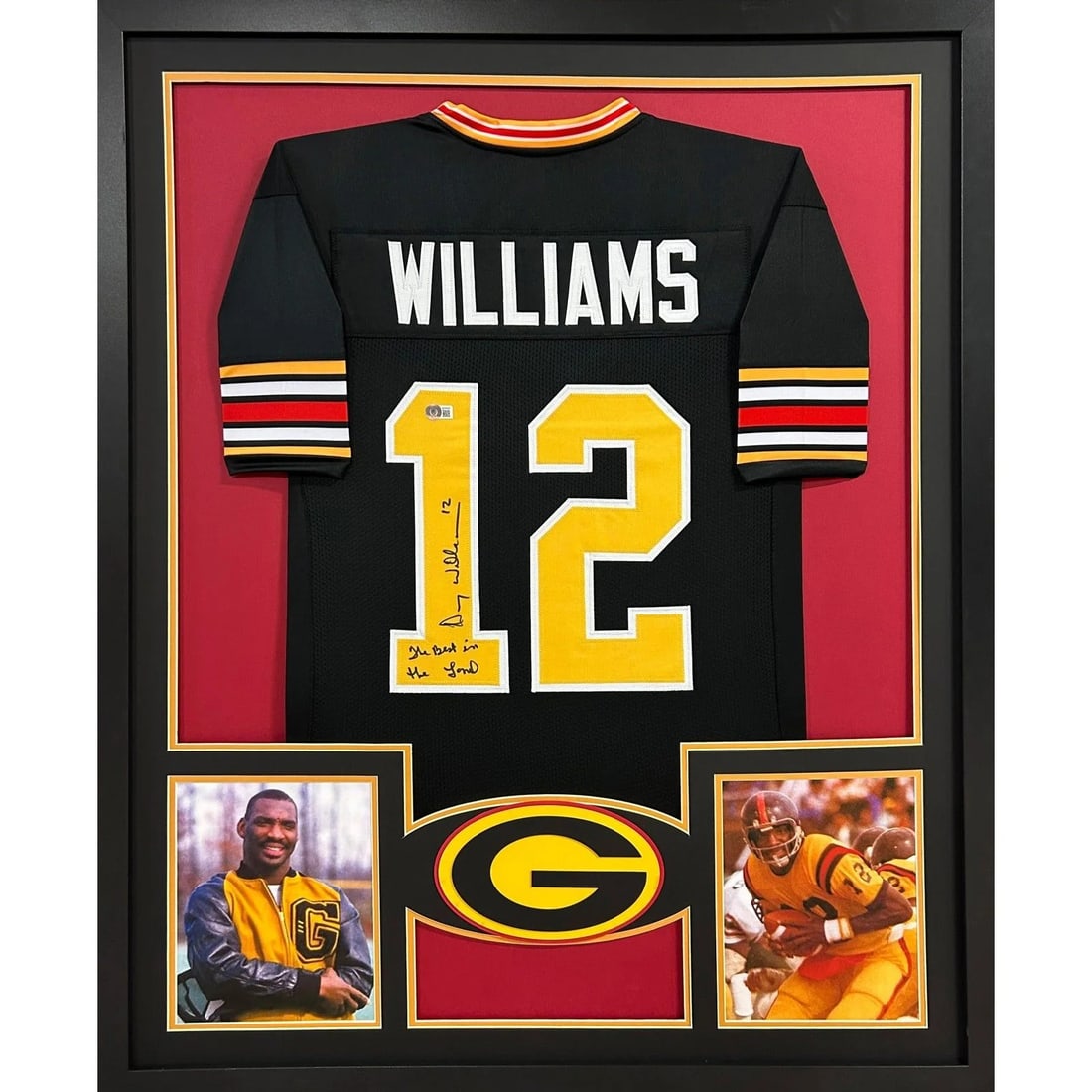 Doug Williams Autographed Framed Jersey JSA Certified Redskins Grambling (1 of 2)