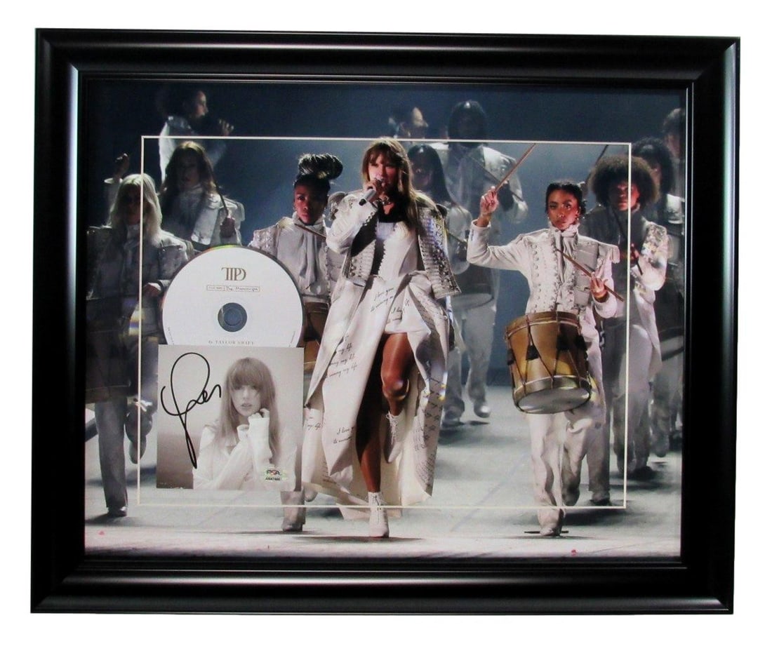 Framed Taylor Swift The Tortured Poets Department Signed Photo Collage PSA DNA (1 of 3)