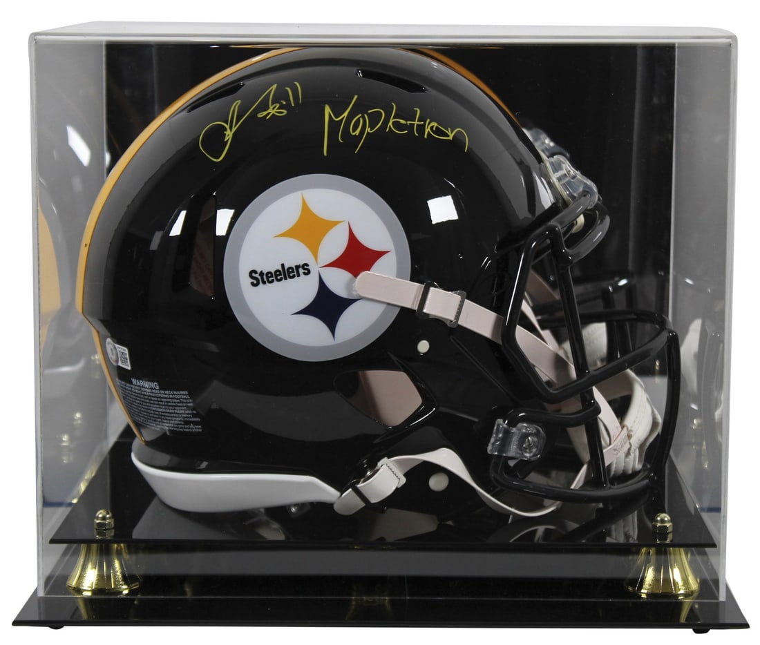 Chase Claypool Signed Steelers Full Size Helmet with Mapletron Inscription and Beckett COA (1 of 4)