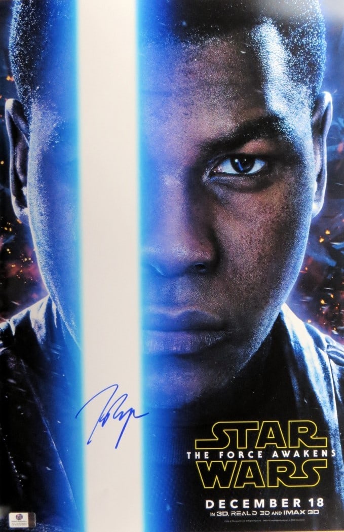 JSA Authenticated John Boyega Signed 12x18 Star Wars Finn Photo (1 of 2)