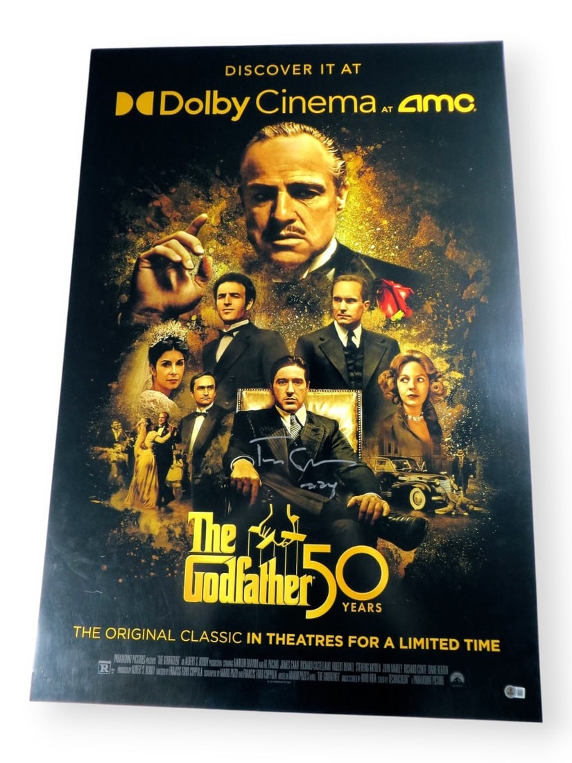 Beckett Authenticated Godfather 50 Years 27x40 Poster Signed by Francis Ford Coppola (1 of 4)