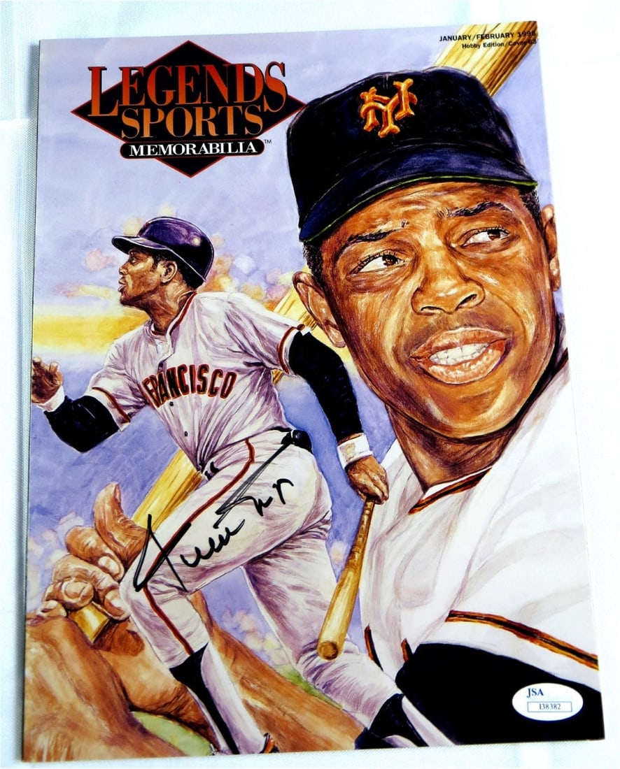 Legends Magazine Signed by Willie Mays JSA Authenticated San Francisco Giants (1 of 4)