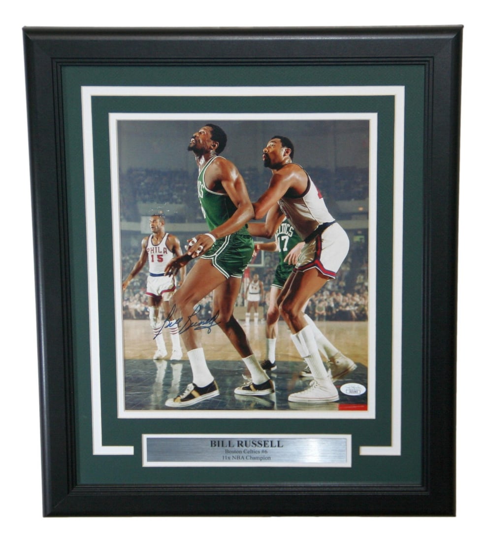 Framed Boston Celtics 10x12 Photo Signed by Bill Russell JSA Authenticated (1 of 4)