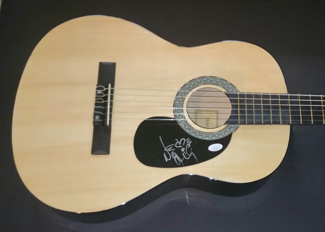 Nancy Wilson signed acoustic guitar Heart JSA authenticated: Nancy Wilson signed acoustic guitar Heart JSA authenticated This is a pre-owned acoustic guitar hand signed by Nancy Wilson of Heart. The autograph has been authenticated by James Spence (JSA), ensuri