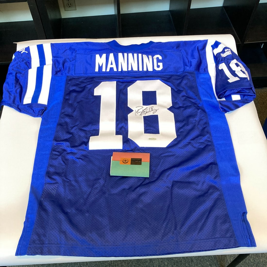 Peyton Manning Signed Colts Jersey with Upper Deck COA (1 of 12)
