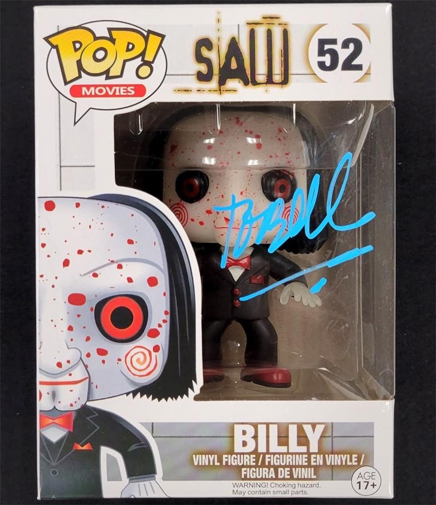 Billy Funko Pop 52 Saw Figure Autographed by Tobin Bell Beckett Authenticated (1 of 6)