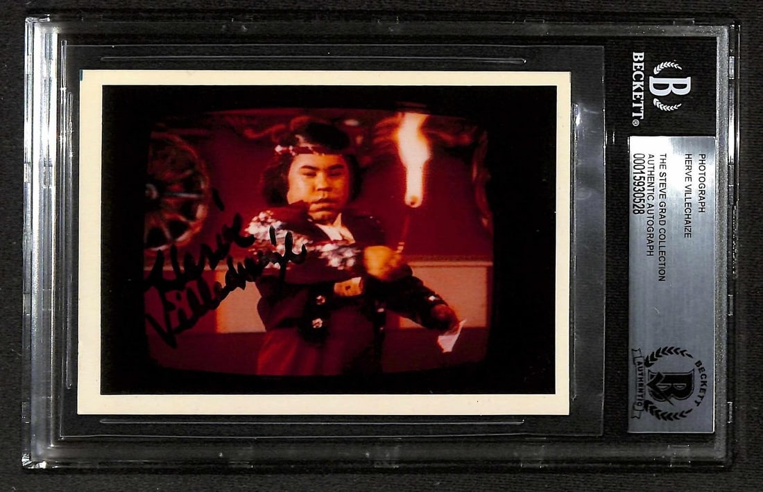 Beckett authenticated Herve Villechaize autographed small Polaroid photo (1 of 1)