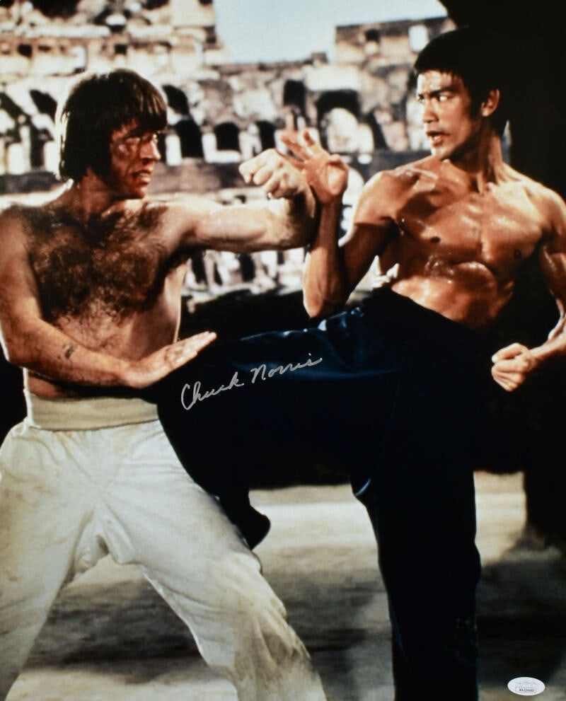 16x20 Signed The Way of the Dragon Photo Chuck Norris JSA (1 of 4)