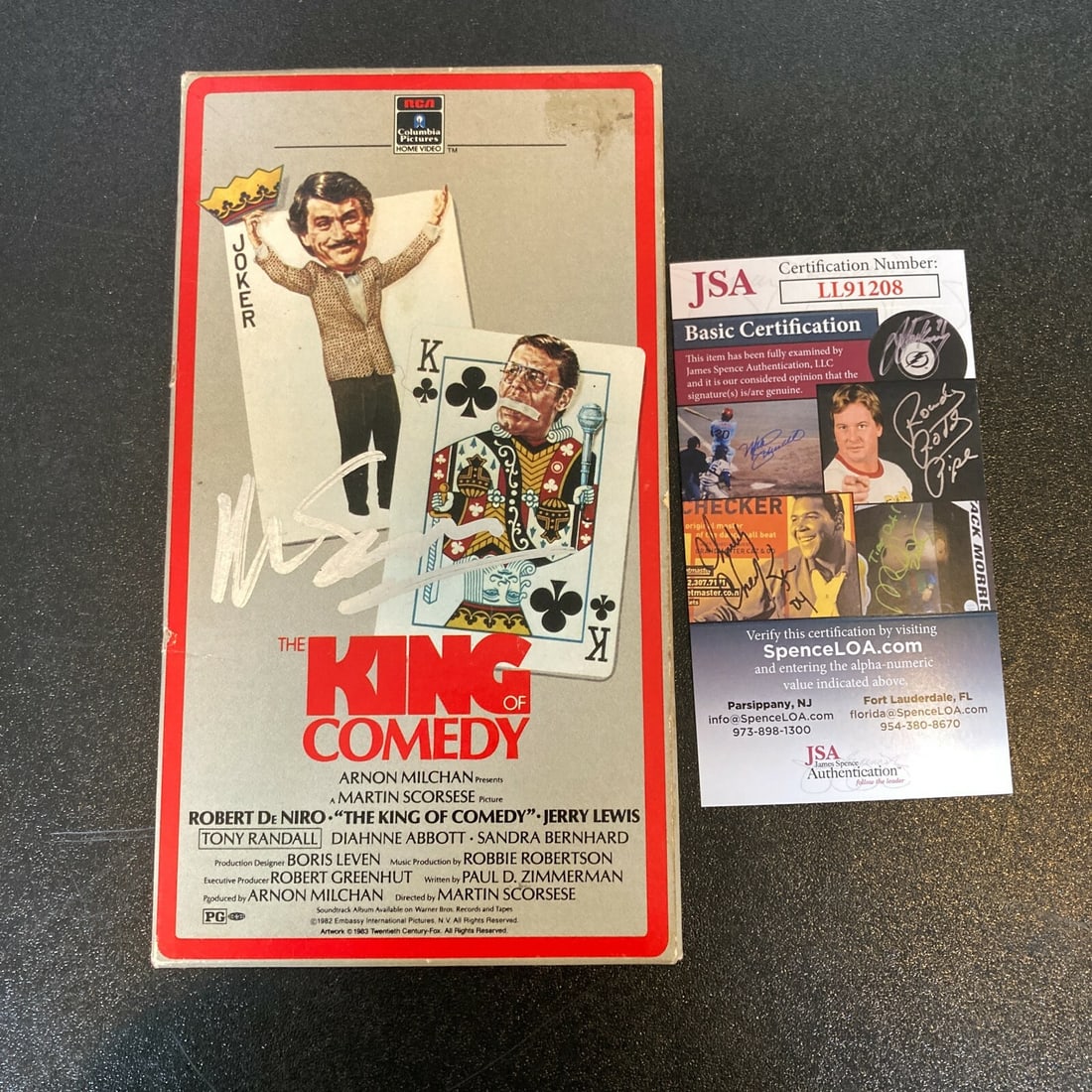 King of Comedy VHS Signed by Martin Scorsese JSA Authenticated (1 of 7)