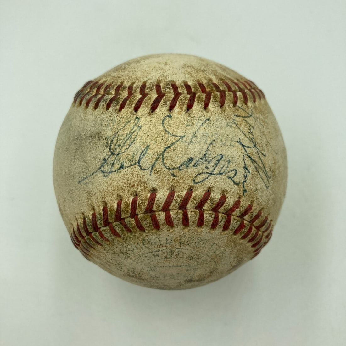 Gil Hodges Signed 1965 Senators Game Used Baseball: Gil Hodges Signed 1965 Senators Game Used Baseball This is a historic 1965 Washington Senators Partial Team Signed Baseball, featuring the Hall of Famer Gil Hodges' signature on the sweet spot. The of