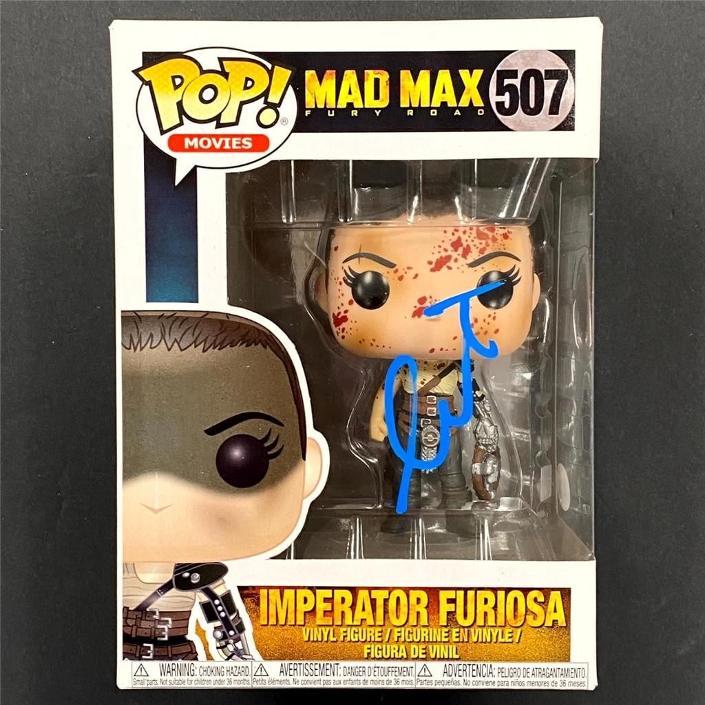 Charlize Theron Autographed Imperator Furiosa Funko Pop JSA Authenticated (1 of 7)