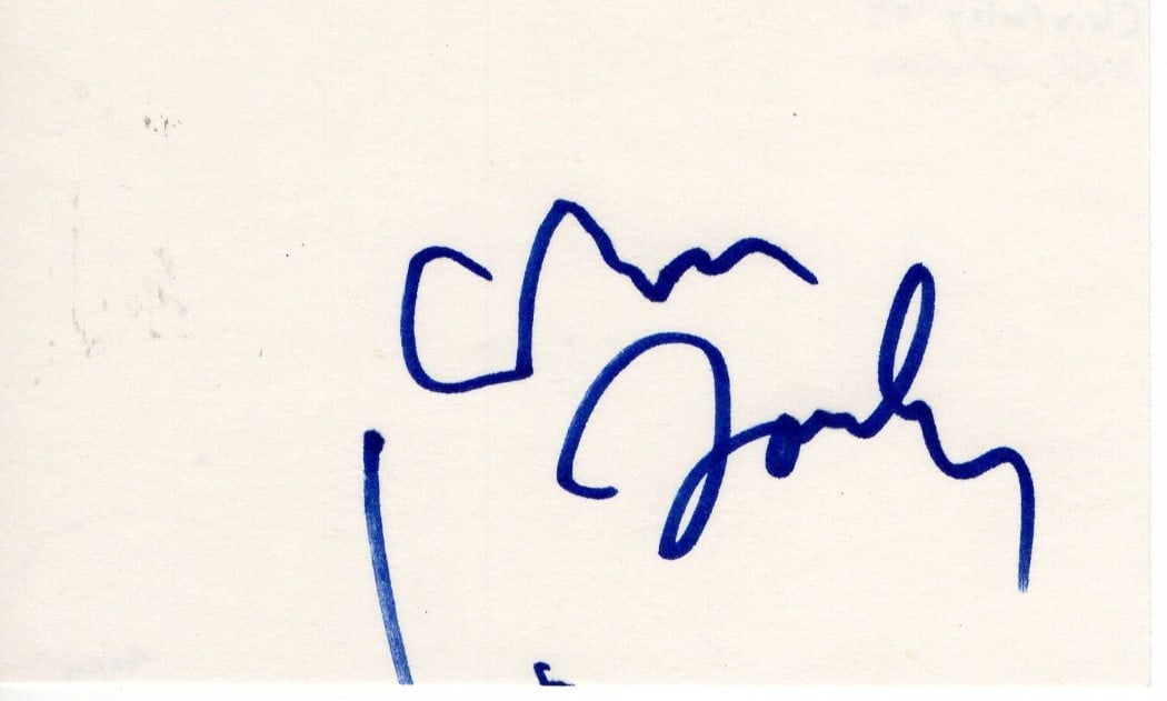 Chris Farley 3x5 Index Card Autograph Authenticated by JSA: Chris Farley 3x5 Index Card Autograph Authenticated by JSA This is an original index card autographed by Chris Farley, the renowned star of Tommy Boy and Saturday Night Live (SNL). The index card meas