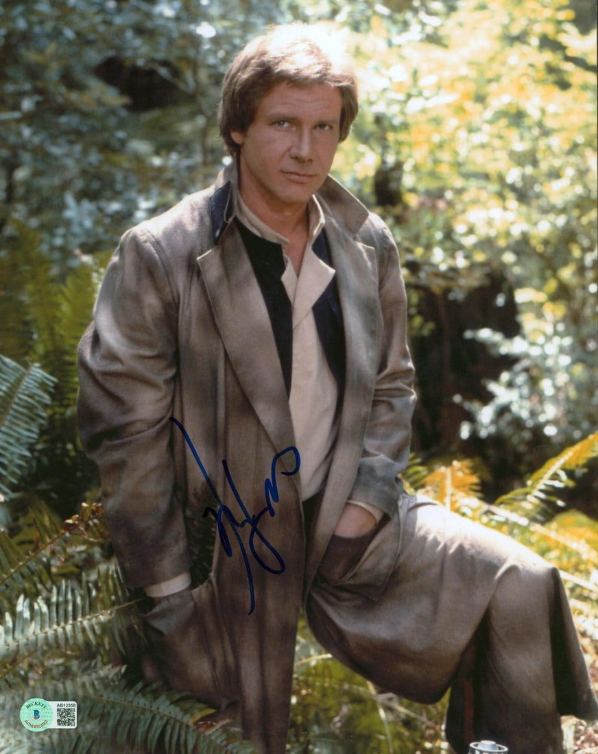 Beckett Certified Harrison Ford 11x14 Signed Return of the Jedi Photo: Beckett Certified Harrison Ford 11x14 Signed Return of the Jedi Photo This 11x14 photograph from Star Wars: Return of the Jedi features the authentic signature of Harrison Ford. The autograph is verif