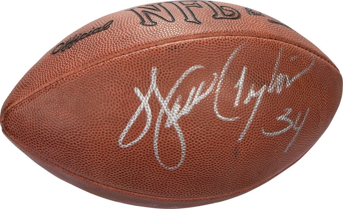 Walter Payton autographed Wilson NFL football with Sweetness inscription JSA (1 of 4)