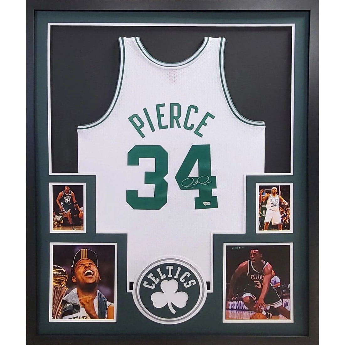 Paul Pierce Autographed Framed Jersey Boston Celtics Fanatics Authentic: Paul Pierce Autographed Framed Jersey Boston Celtics Fanatics Authentic Celebrate the legacy of Paul Pierce with this autographed and framed jersey. This stunning piece is authenticated by Fanatics,