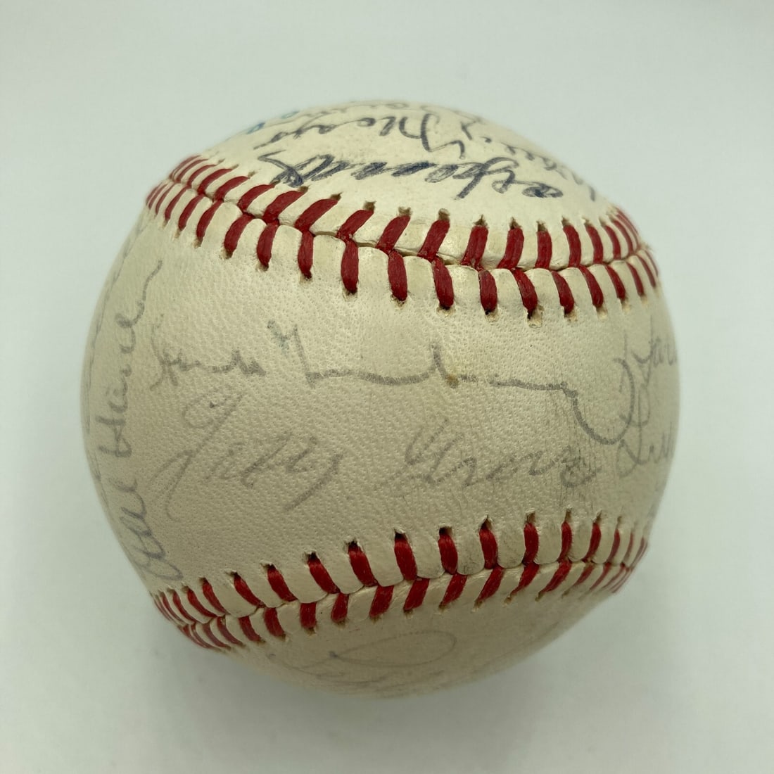1937 All Star Game Signed Baseball with 21 Signatures JSA COA: 1937 All Star Game Signed Baseball with 21 Signatures JSA COA This is an original 1937 All Star Game American League Team Signed Baseball, featuring an impressive collection of 21 signatures from