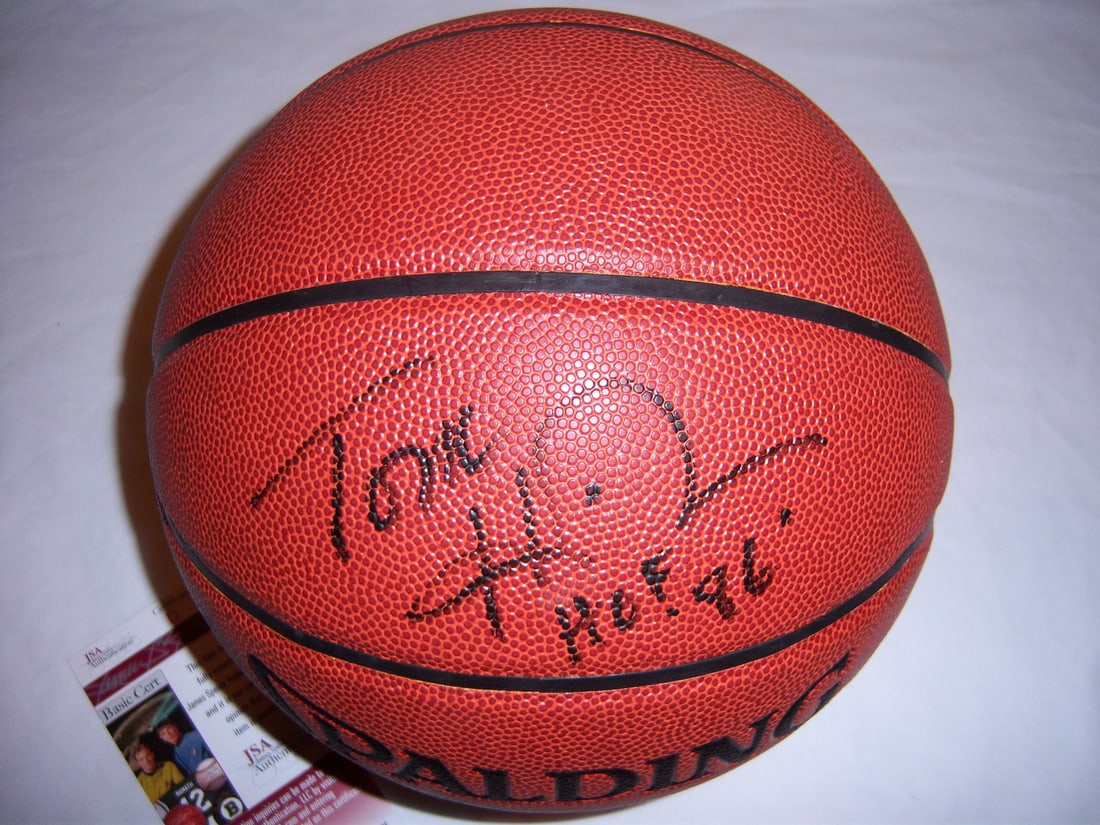 Autographed Basketball Signed by Tom Heinsohn with JSA COA Boston Celtics HOF (1 of 2)