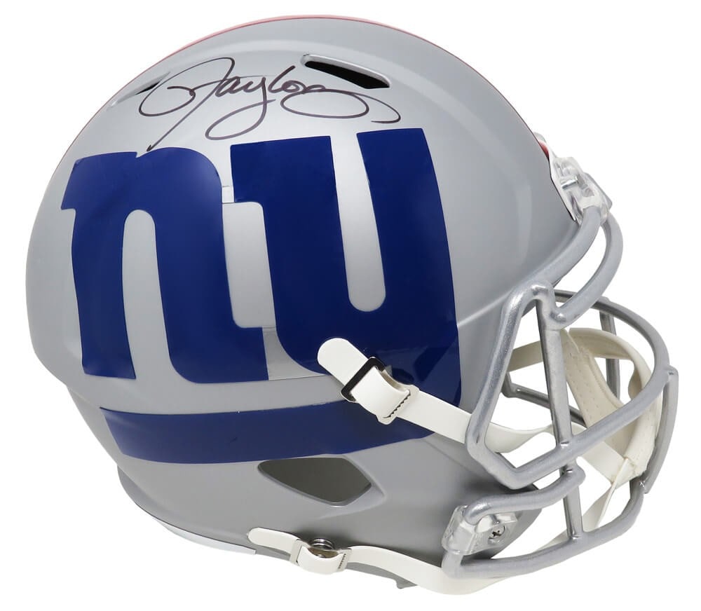 Lawrence Taylor autographed Giants Riddell Speed full size replica helmet (1 of 1)
