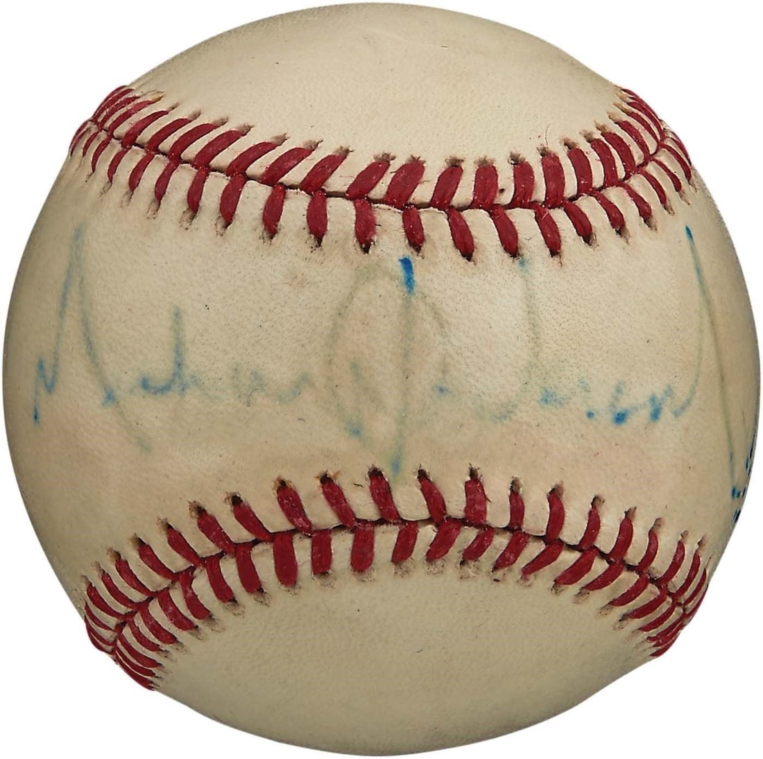 Michael Jackson Signed National League Baseball with PSA DNA COA: Michael Jackson Signed National League Baseball with PSA DNA COA This rare item features a single-signed Official National League baseball authenticated by PSA/DNA, showcasing the autograph of the leg