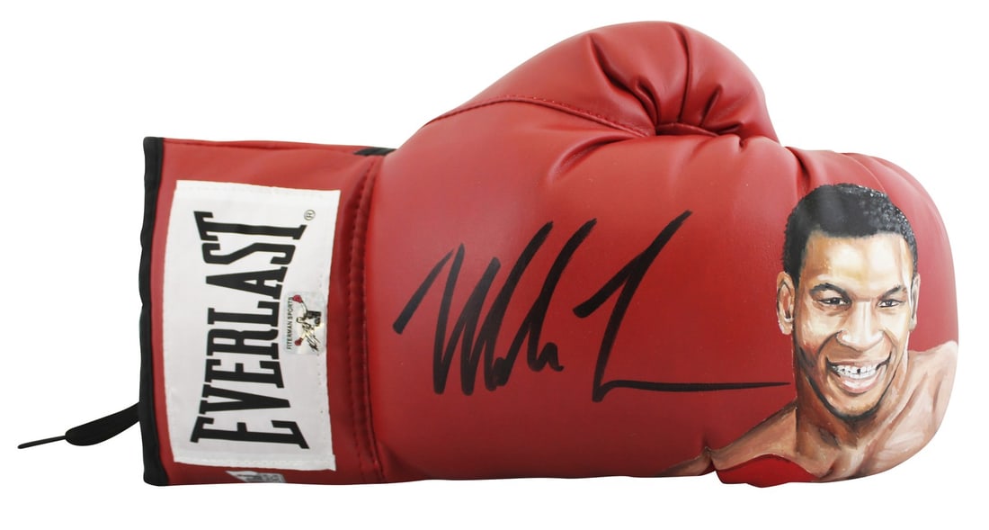 Hand Painted Everlast Glove Mike Tyson Signed Limited Edition 1 of 1 Fanatics Authenticated: Hand Painted Everlast Glove Mike Tyson Signed Limited Edition 1 of 1 Fanatics Authenticated This limited edition Everlast boxing glove is hand painted by Scott MacEwen and personally signed by Mike Ty