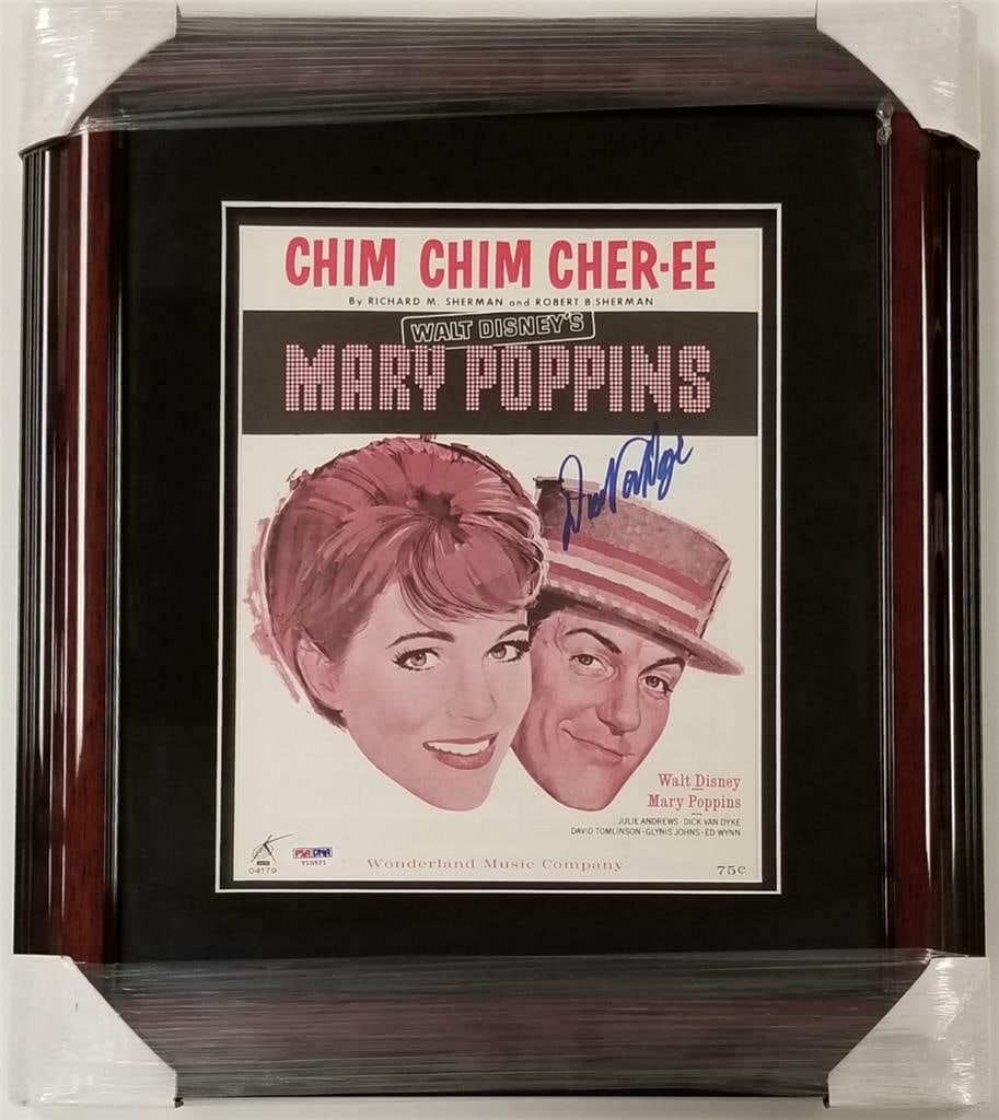 Framed Dick Van Dyke Mary Poppins autograph with PSA DNA COA (1 of 2)