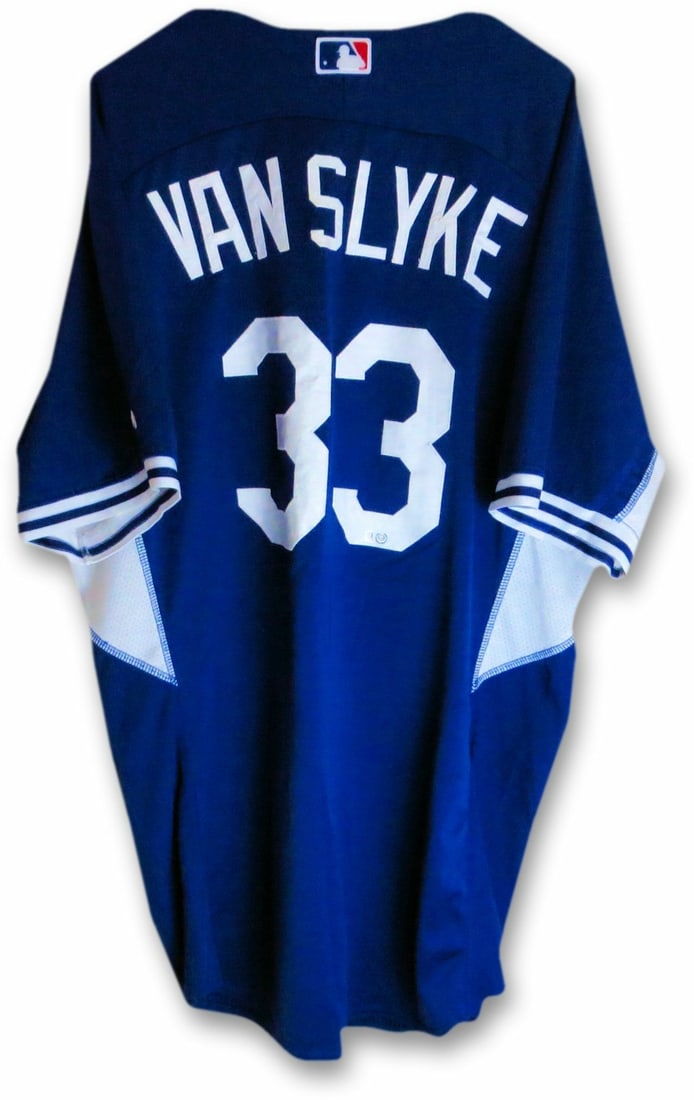 Los Angeles Dodgers Scott Van Slyke MLB Authenticated Practice Jersey #33 (1 of 7)