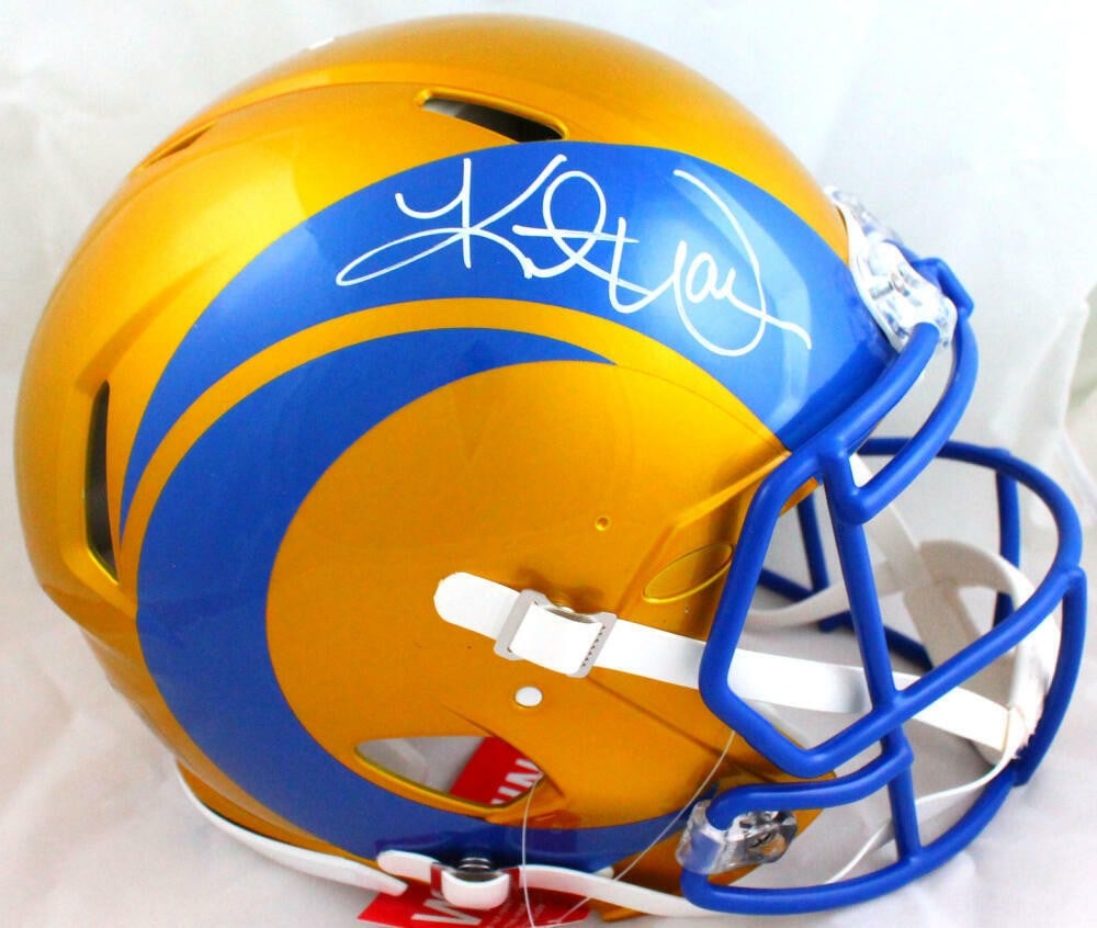 Kurt Warner signed St. Louis Rams full size helmet Beckett hologram (1 of 5)