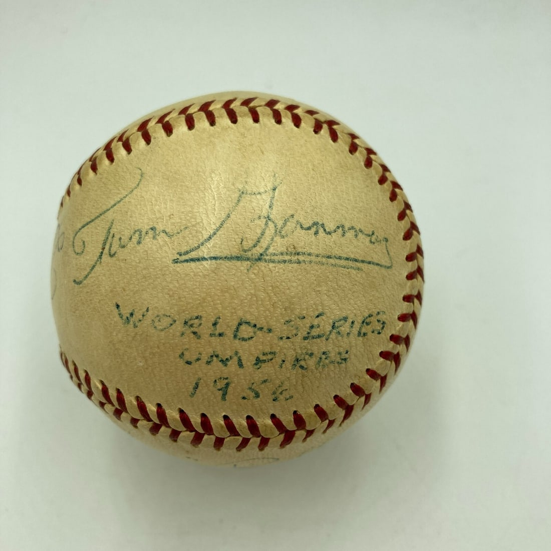 1956 World Series Don Larsen Perfect Game Signed Baseball JSA COA: 1956 World Series Don Larsen Perfect Game Signed Baseball JSA COA Commemorate a piece of baseball history with this authentic game-used baseball from the 1956 World Series. This Official American Leag