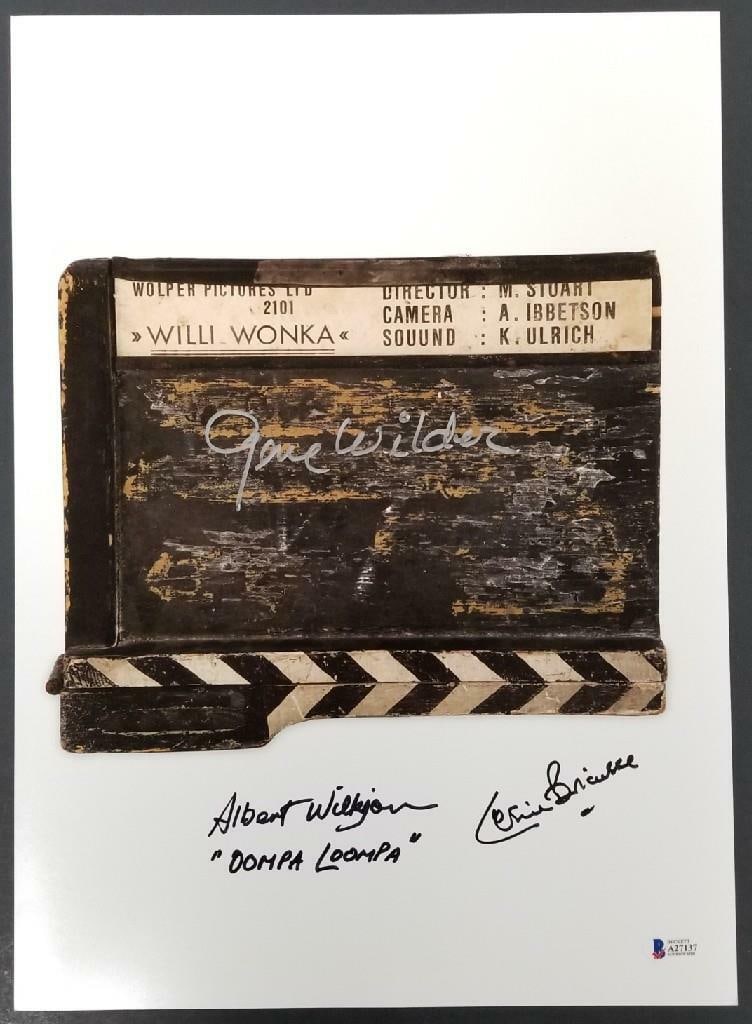 12x17 Photograph Signed by Gene Wilder and Two Cast Beckett Authenticated (1 of 2)