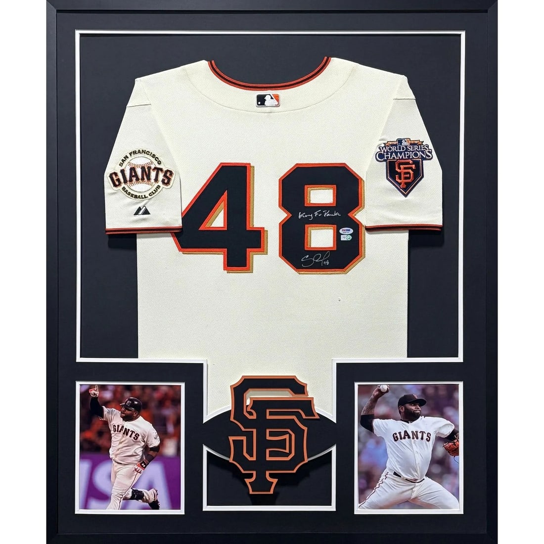 Pablo Sandoval Signed Jersey PSA/DNA Framed San Francisco Giants (1 of 2)