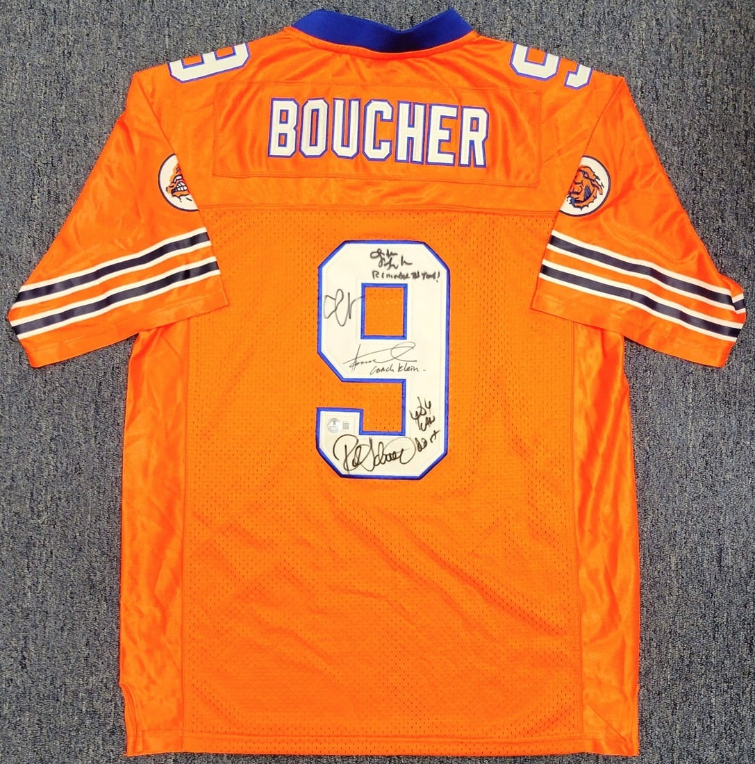 The Waterboy Movie Jersey Signed by Sandler Winkler Schneider with Quotes Beckett Authenticated (1 of 7)