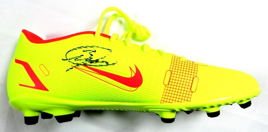 Manchester United Patrice Evra autographed soccer cleat with JSA (1 of 5)