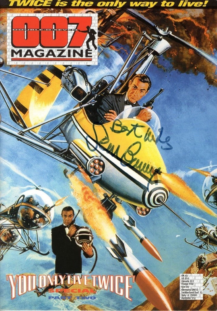 Sean Connery Autographed 007 Magazine Beckett Authenticated: Sean Connery Autographed 007 Magazine Beckett Authenticated This original 007 magazine features the iconic autograph of Sean Connery, the legendary actor known for his role as James Bond. The signatur