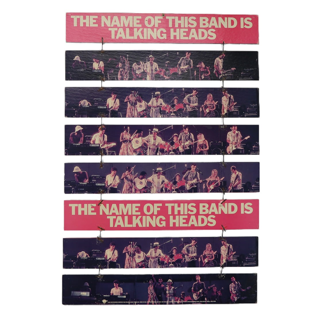 Vintage 1982 Display Mobile for Talking Heads The Name Of The Band Is Promo: Vintage 1982 Display Mobile for Talking Heads The Name Of The Band Is Promo This is an original 1982 promotional display for the Talking Heads' release "The Name Of The Band Is." This authentic vintag