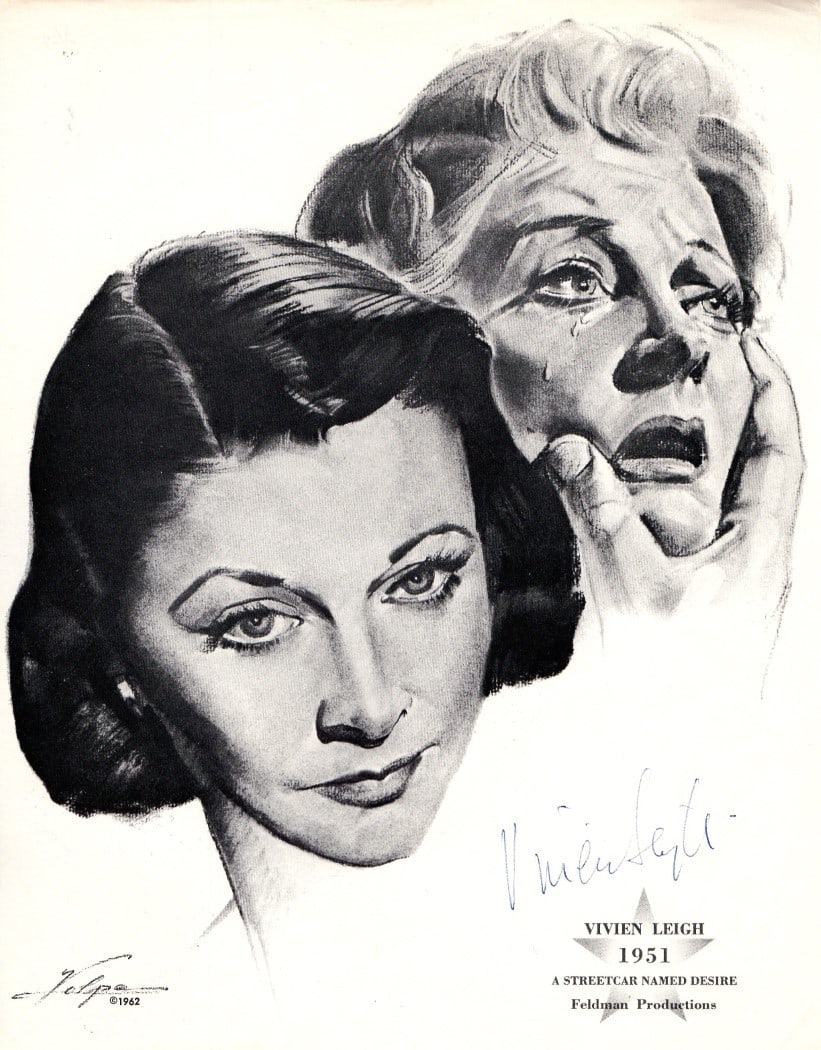 Authentic Vivien Leigh Signed Streetcar Named Desire Photograph PSA DNA (1 of 2)